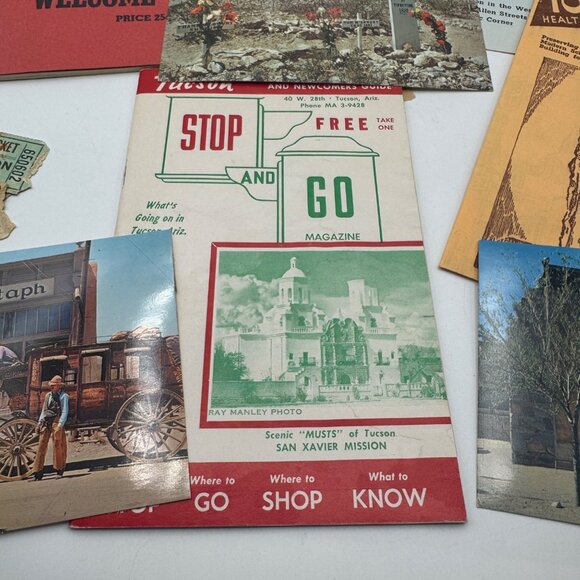 Vintage Arizona Travel Memorabilia Set Featuring 1962 Helldorado Program Tickets - Picture 4 of 15